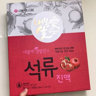 서울약사신협_내몸애생발란스석류_70ml x 30포 — 5점을 준 리뷰어가 2021년 8월 올린 사용 사진