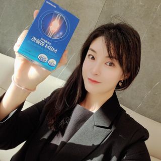 [경남제약헬스케어]케어플러스 관절엔 MSM 1000mg 60정/1개월분/관절/뼈/연골 영양/비타민D+아연/1일2정 — 5점을 준 리뷰어가 2024년 1월 올린 사용 사진