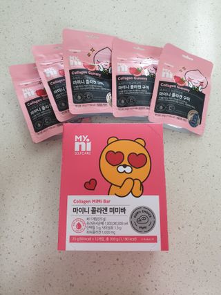 일동제약 마이니 마이니 늘씬날씬 콜라겐 세트 — 5점을 준 리뷰어가 2021년 2월 올린 사용 사진