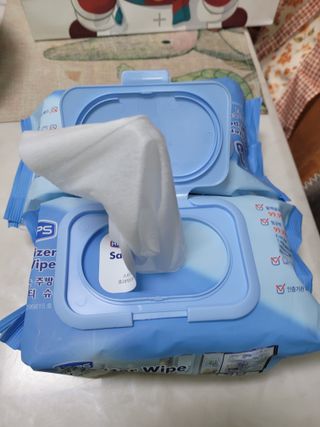 햅스 세균없는 주방 대형 2팩, HAPS sanitizer wipe — 5점을 준 리뷰어가 2022년 2월 올린 사용 사진