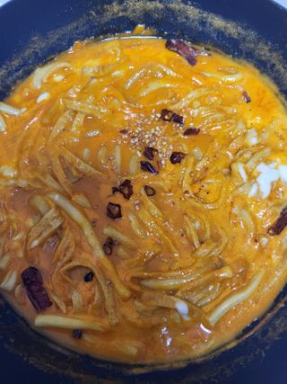 [푸딩팩토리] 로제누들떡볶이 500g / 까르보나라크림누들떡볶이 500g — 4점을 준 리뷰어가 2022년 8월 올린 사용 사진