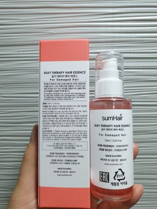 썸헤어 / SUMHAIR 썸헤어 실키 테라피 헤어 에센스 — 5점을 준 리뷰어가 2021년 4월 올린 사용 사진