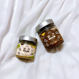 진테이블 발.견 스프레드  오리지널믹스 90g + 카카오스윗믹스 90g 2종 세트 — 5점을 준 리뷰어가 2022년 8월 올린 사용 사진