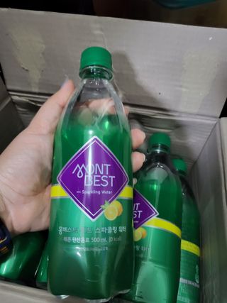 몽베스트 Montbest with Sparkling water Lemon OR Lime 20병(랜덤) — 4점을 준 리뷰어가 2021년 10월 올린 사용 사진