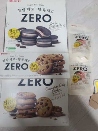 ZERO (초콜릿 칩 쿠키, 카카오 케이크, 후르츠 젤리, 아이스 콜라, 아이스 초코바) — 5점을 준 리뷰어가 2022년 6월 올린 사용 사진