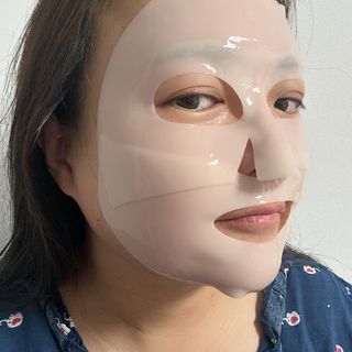 [올리브영] 웰더마 프리미엄 레티놀 콜라겐 리프팅 리스토어 피팅마스크 4매 — 5점을 준 리뷰어가 2025년 7월 올린 사용 사진
