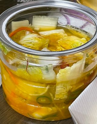 셰프애찬 단호박 백김치 1kg — 5점을 준 리뷰어가 2022년 10월 올린 사용 사진