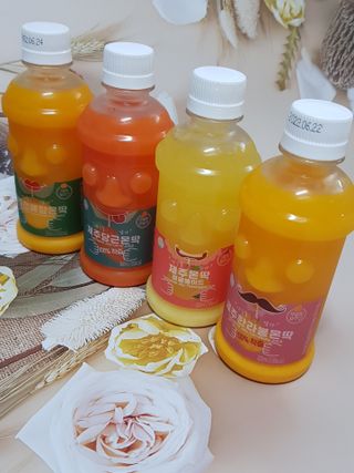 탐라원 제주의 맛, 몬딱주스 4종세트 - 한라봉몬딱주스, 천혜향몬딱주스, 청귤에이드, 당근몬딱주스 — 5점을 준 리뷰어가 2021년 8월 올린 사용 사진