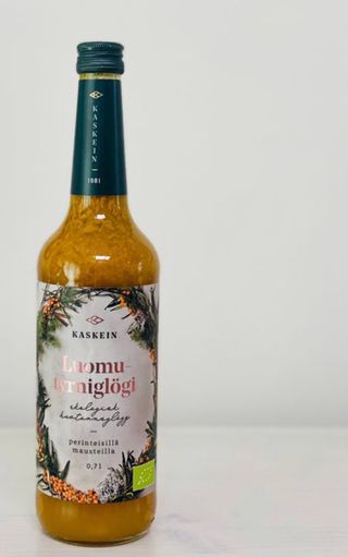 H365 [Kaskein Luomutyrniglögi] 핀란드 전통 무알콜 멀드와인 시벅톤 글로기 — 4점을 준 리뷰어가 2021년 4월 올린 사용 사진