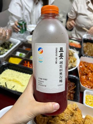 트롯전통식혜 트롯레드비트식혜 1리터 +500리터 — 5점을 준 리뷰어가 2021년 6월 올린 사용 사진
