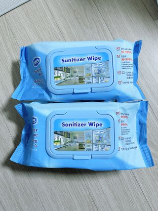 햅스 세균없는 주방 대형 2팩, HAPS sanitizer wipe — 4점을 준 리뷰어가 2022년 2월 올린 사용 사진