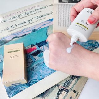 아이레시피 모이스트터치 스포츠 선밀크 50ml (SPF50+ PA+++) — 5점을 준 리뷰어가 2023년 3월 올린 사용 사진