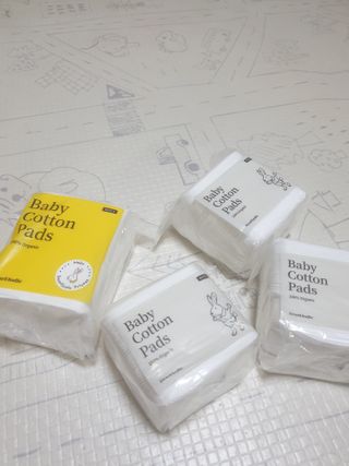 디어엘로디 프리미엄 유기농 유아 솜티슈 40매 3Pack +60매 1Pack 혼합형 — 5점을 준 리뷰어가 2021년 4월 올린 사용 사진