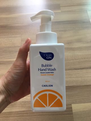 카오리온코스메틱스 클린온 버블 핸드 워시 500ml — 5점을 준 리뷰어가 2021년 8월 올린 사용 사진