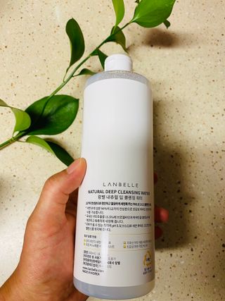 랑벨 내츄럴 딥 클렌징 워터 500ml — 4점을 준 리뷰어가 2022년 6월 올린 사용 사진