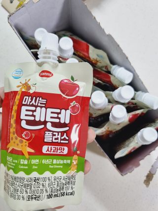 나우캠페인용 [한미사이언스] 우리 아이 튼튼, 엄마 마음 든든! 마시는텐텐 플러스 (100ml*10입) — 5점을 준 리뷰어가 2023년 10월 올린 사용 사진