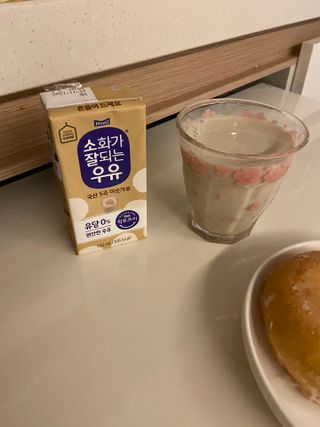 소화가 잘되는 우유 국산 5곡 미숫가루 — 4.5점을 준 리뷰어가 2021년 9월 올린 사용 사진