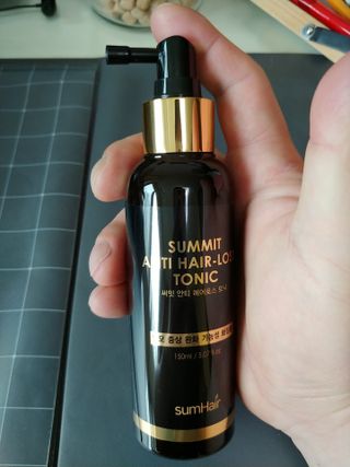 썸헤어 / SUMHAIR 썸헤어 써밋 안티 헤어로스 토닉 — 4.5점을 준 리뷰어가 2021년 5월 올린 사용 사진