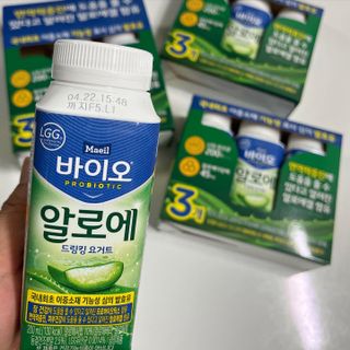 LIVE 매일바이오 알로에 드링킹 요거트 — 5점을 준 리뷰어가 2022년 4월 올린 사용 사진