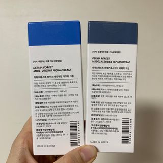 더마포레스트 마데카소사이드 리페어 크림,  모이스처라이징 아쿠아크림 — 5점을 준 리뷰어가 2021년 8월 올린 사용 사진