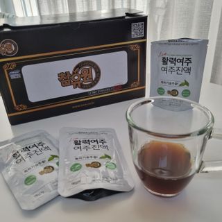 참유원 특허제조 활력 여주진액 여주즙 50포 — 5점을 준 리뷰어가 2022년 1월 올린 사용 사진