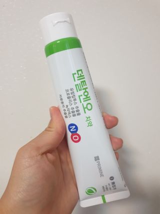 프리마인 유해균 뿐만 아니라 유익균까지 씻어내는 치약은 그만, 건강한 구강환경을 만드는 덴탈엔오 — 5점을 준 리뷰어가 2022년 6월 올린 사용 사진