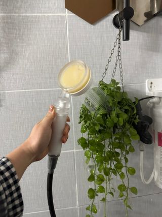 해피달링 약산성 비타민 샤워기 — 5점을 준 리뷰어가 2023년 2월 올린 사용 사진