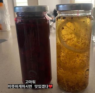 공간알파 시그니처 계화코디얼 + 크랜베리청 2종 세트 — 4점을 준 리뷰어가 2021년 10월 올린 사용 사진