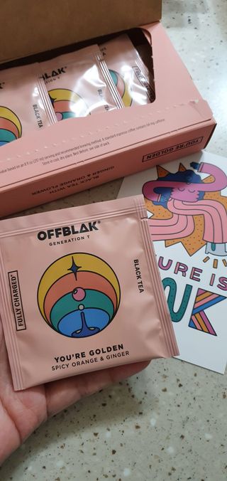 [오프블랙] 아침을 상큼하게 시작하는 에너지티! 유아골든 블렌딩홍차 12T — 5점을 준 리뷰어가 2021년 11월 올린 사용 사진