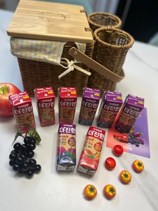 [롯데칠성] 야채듬뿍 더'진한 [롯데칠성] 야채는 이제 COLORFULL! 야채듬뿍  더 진한 레드 4개 +퍼플 4개 (총 8개) — 5점을 준 리뷰어가 2023년 6월 올린 사용 사진
