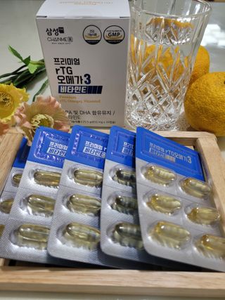 체인미 프리미엄 rTG 오메가3 비타민E 850mg x 30캡슐 — 5점을 준 리뷰어가 2021년 11월 올린 사용 사진