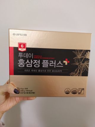 서울약사신협_투데이홍삼정플러스스틱_10g x 30포 — 5점을 준 리뷰어가 2021년 1월 올린 사용 사진