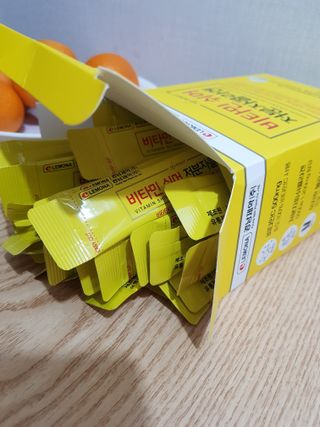 자연에온 경남제약 비타민 쉬머 저분자콜라겐 20g x 30포 — 5점을 준 리뷰어가 2021년 12월 올린 사용 사진