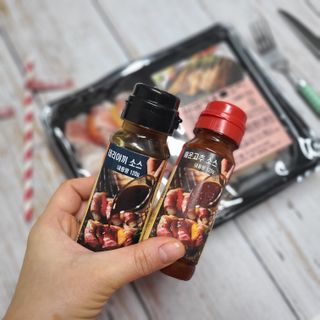 [다물꼬치] 삼겹새우롤꼬치 5개입 350g  + 데리야끼소스 120g + 매운고추소스 120g — 4.5점을 준 리뷰어가 2021년 12월 올린 사용 사진
