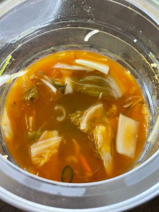 셰프애찬 단호박 백김치 1kg — 5점을 준 리뷰어가 2022년 10월 올린 사용 사진