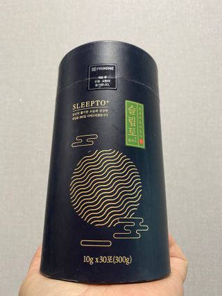 프리마인 자체 기업부설 연구소에서 찾아낸 건강한 수면의 비밀.  슬립토 플러스 30포 — 5점을 준 리뷰어가 2022년 8월 올린 사용 사진