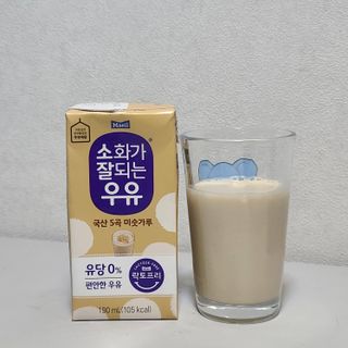 소화가 잘되는 우유 국산 5곡 미숫가루 — 5점을 준 리뷰어가 2021년 9월 올린 사용 사진