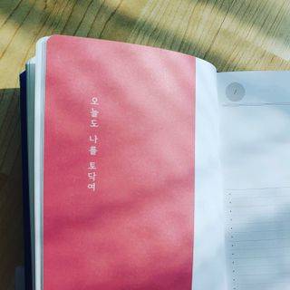 응원과 위로가 필요한 당신에게  리훈 하고싶은말 스터디 플래너 — 5점을 준 리뷰어가 2021년 5월 올린 사용 사진
