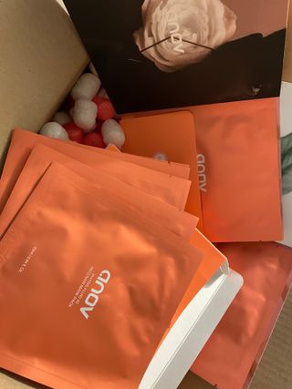 아노브코스메틱스 리커버 마스크팩 — 5점을 준 리뷰어가 2021년 10월 올린 사용 사진