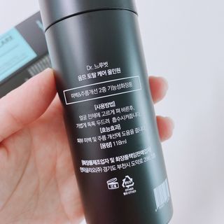 Dr.느루벗 느루벗 옴므 토탈 케어 올인원 118ml 남자 남성 스킨 로션 에센스 크림 화장품 — 5점을 준 리뷰어가 2021년 4월 올린 사용 사진