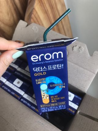 이롬 erom 닥터스 프로틴 골드 — 5점을 준 리뷰어가 2021년 4월 올린 사용 사진