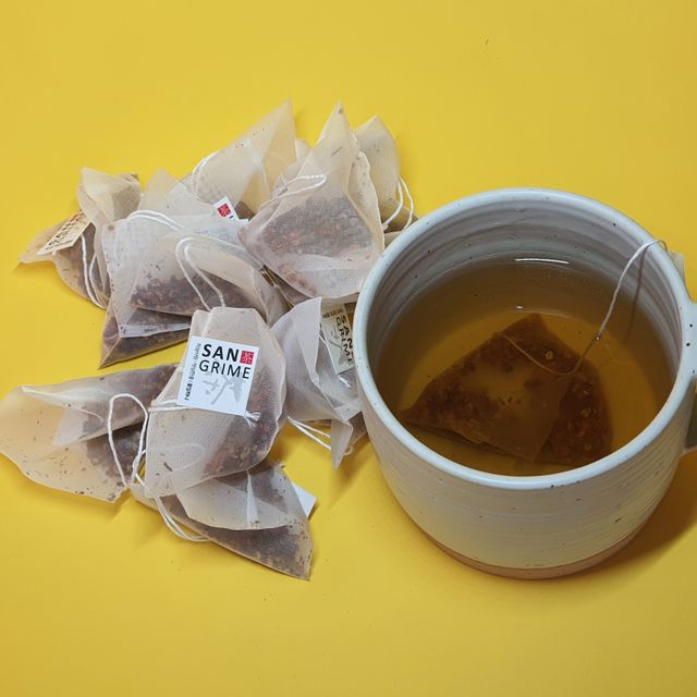산그리메 국내산 뽕잎차, 구기자차, 작두콩차, 쌍화차 100티백 대용량 삼각티백차 리뷰 사진