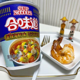 NISSIN 닛신 컵누들  4종 - 씨푸드오리지날, 씨푸드 스파이시, 씨푸드 커리, 씨푸드 XO소스 — 5점을 준 리뷰어가 2022년 5월 올린 사용 사진