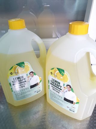 지오클린 레몬테라피 액체세제 2.5L 4개 — 5점을 준 리뷰어가 2022년 8월 올린 사용 사진