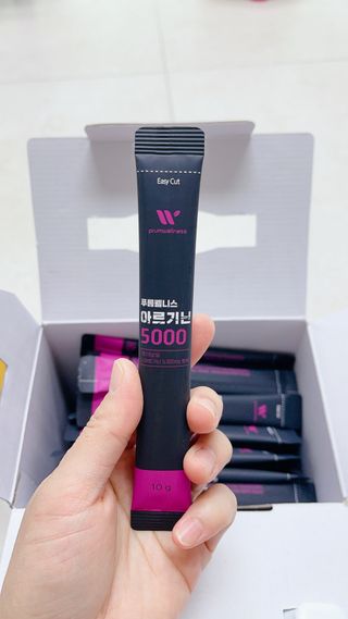 [푸름웰니스] 아르기닌 5000 (10g x 100포) — 5점을 준 리뷰어가 2022년 4월 올린 사용 사진
