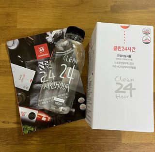 클린24시간 1BOX(5포) + 전용보틀(500ml) — 5점을 준 리뷰어가 2022년 8월 올린 사용 사진