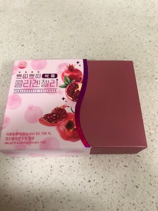 헬스업_쁘띠쁘띠석류콜라겐젤리_20g x 14포 — 4.5점을 준 리뷰어가 2021년 2월 올린 사용 사진