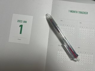 리훈 2023년 아이라이크 모눈 다이어리 미니달력 세트 — 5점을 준 리뷰어가 2022년 11월 올린 사용 사진