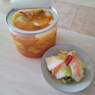 셰프애찬 단호박 백김치 1kg — 5점을 준 리뷰어가 2022년 10월 올린 사용 사진