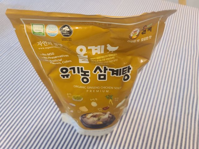 올계 유기농 삼계탕 1kg [레토르트] 리뷰 사진